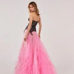 Milla Neon Maxi Skirt With Puffy Ruffles COLLECTIONS