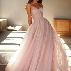 Milla COLLECTIONS Tulle Maxi Dress With A Corset Bustier