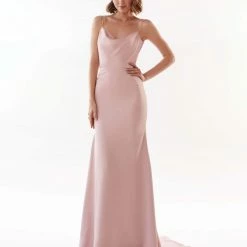 Milla COLLECTIONS Cowl Neck Mermaid Dress With Open Back