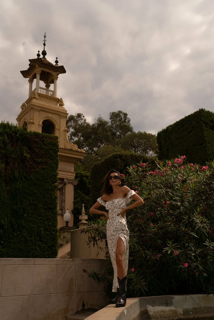 Milla Short-sleeved Dress With Tie-bow Back COLLECTIONS 5 Milla Short-sleeved Dress With Tie-bow Back COLLECTIONS