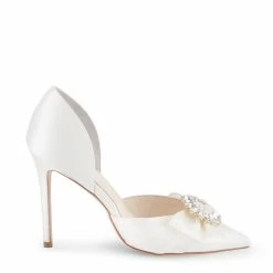 Bella Belle Ribbon And Crystal Ivory D’orsay Pump – Morgan