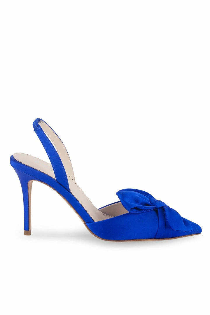 Bella Belle Blue Slingback Heels With Knotted Bow β Reese Blue 4 Bella Belle Blue Slingback Heels With Knotted Bow β Reese Blue