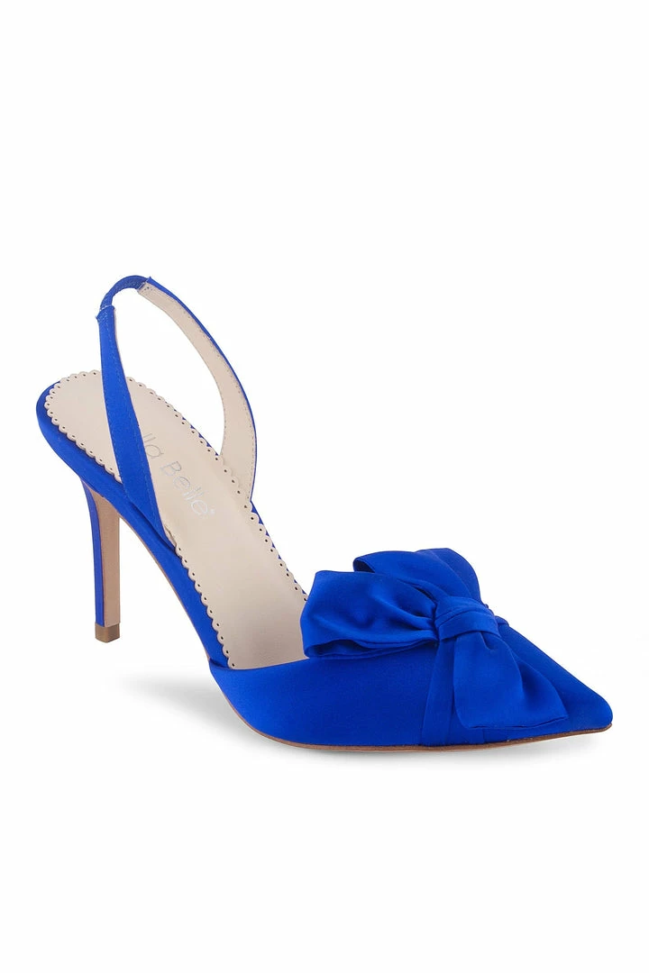 Bella Belle Blue Slingback Heels With Knotted Bow β Reese Blue 5 Bella Belle Blue Slingback Heels With Knotted Bow β Reese Blue
