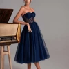 Milla Navy Strapless Puffy Midi Tulle Dress COLLECTIONS 2 Milla Navy Strapless Puffy Midi Tulle Dress COLLECTIONS