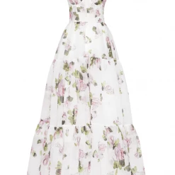 Milla COLLECTIONS Apple Blossom Tender Floral Maxi Tie-strap Dress