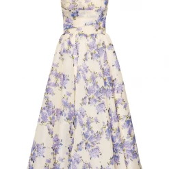 Milla COLLECTIONS Hydrangea Tender Spaghetti Strap Midi Dress