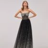 Milla Gittery Strapless Maxi Dress
