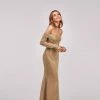 Milla Romantic Off-the-shoulder Sparkling Long Dress 1 Milla Romantic Off-the-shoulder Sparkling Long Dress