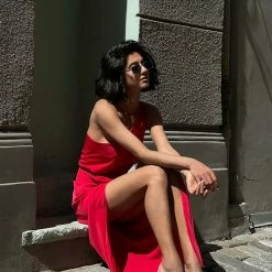 Milla Asymmetric One-Shoulder Dress