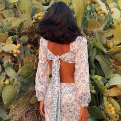 Milla COLLECTIONS Long-sleeved Dress With Side Cutouts