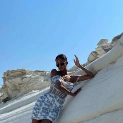 Milla Cute Off-the-shoulder Floral Dress With Sheer Built-in Corset COLLECTIONS