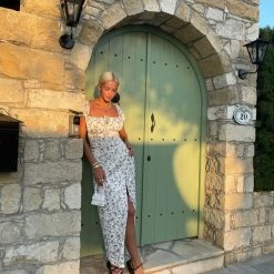 Milla Short-sleeved Dress With Tie-bow Back COLLECTIONS 27 Milla Short-sleeved Dress With Tie-bow Back COLLECTIONS