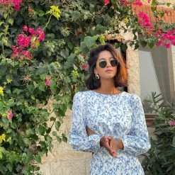 Milla COLLECTIONS Long-sleeved Dress With Side Cutouts