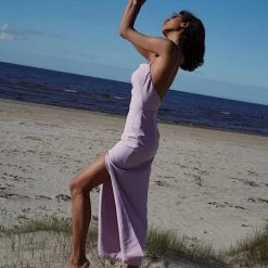 Milla Long Classic Dress With High Slit COLLECTIONS 13 Milla Long Classic Dress With High Slit COLLECTIONS