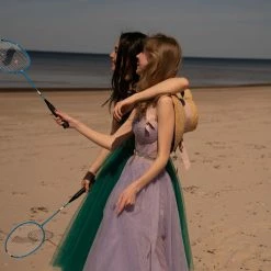 Milla Lavender Strapless Puffy Midi Tulle Dress COLLECTIONS