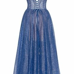 Milla Leonie Glittery Party Dress With A Crop Top