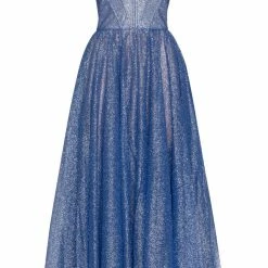 Milla Leonie Glittery Party Dress With A Crop Top