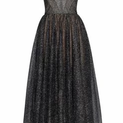 Milla Leonie Glittery Party Dress With A Crop Top