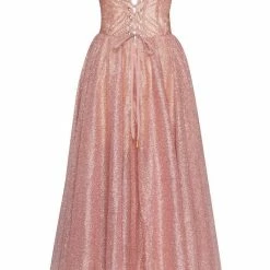 Milla Leonie Glittery Party Dress With A Crop Top