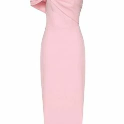 Milla Classy Midi Dress With Open Neckline COLLECTIONS