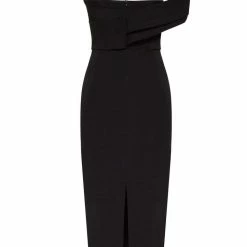 Milla Classy Midi Dress With Open Neckline COLLECTIONS