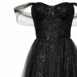 Milla COLLECTIONS Long Off-the-shoulder Neckline Maxi Dress