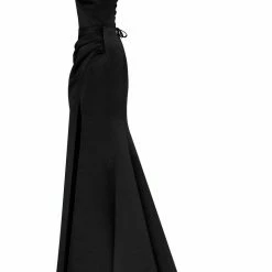 Milla Strapless Evening Gown With Thigh Slit 89 Milla Strapless Evening Gown With Thigh Slit
