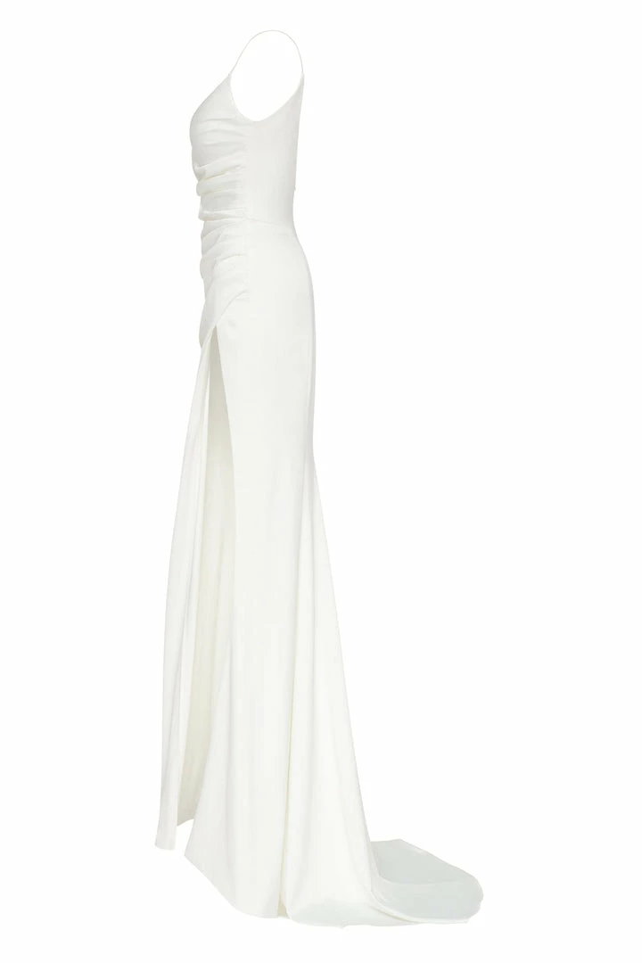 Milla Strapped Gown With Sexy Thigh Side Slit 21 Milla Strapped Gown With Sexy Thigh Side Slit