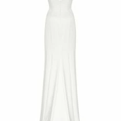 Milla Strapped Gown With Sexy Thigh Side Slit 54 Milla Strapped Gown With Sexy Thigh Side Slit