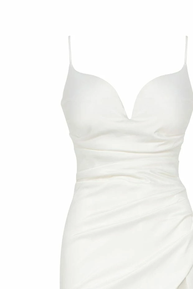 Milla Strapped Gown With Sexy Thigh Side Slit 23 Milla Strapped Gown With Sexy Thigh Side Slit