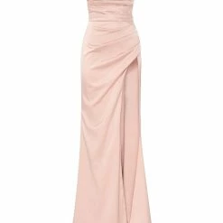 Milla Strapped Gown With Sexy Thigh Side Slit 46 Milla Strapped Gown With Sexy Thigh Side Slit