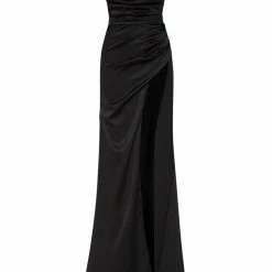 Milla Strapped Gown With Sexy Thigh Side Slit 53 Milla Strapped Gown With Sexy Thigh Side Slit