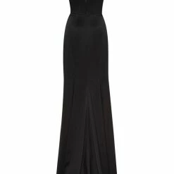 Milla Strapped Gown With Sexy Thigh Side Slit 58 Milla Strapped Gown With Sexy Thigh Side Slit