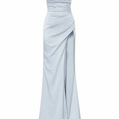 Milla Strapped Gown With Sexy Thigh Side Slit