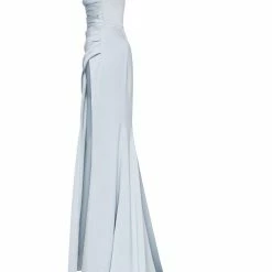 Milla Strapped Gown With Sexy Thigh Side Slit 34 Milla Strapped Gown With Sexy Thigh Side Slit