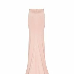 Milla COLLECTIONS Pink Mock Neck Sleeveless High Slit Dress 13 Milla COLLECTIONS Pink Mock Neck Sleeveless High Slit Dress