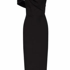 Milla Classy Midi Dress With Open Neckline COLLECTIONS