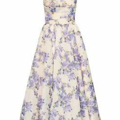 Milla COLLECTIONS Hydrangea Tender Spaghetti Strap Midi Dress