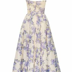 Milla COLLECTIONS Hydrangea Tender Spaghetti Strap Midi Dress