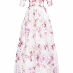 Milla Feminine Voluminous Sheer Sleeves Dress