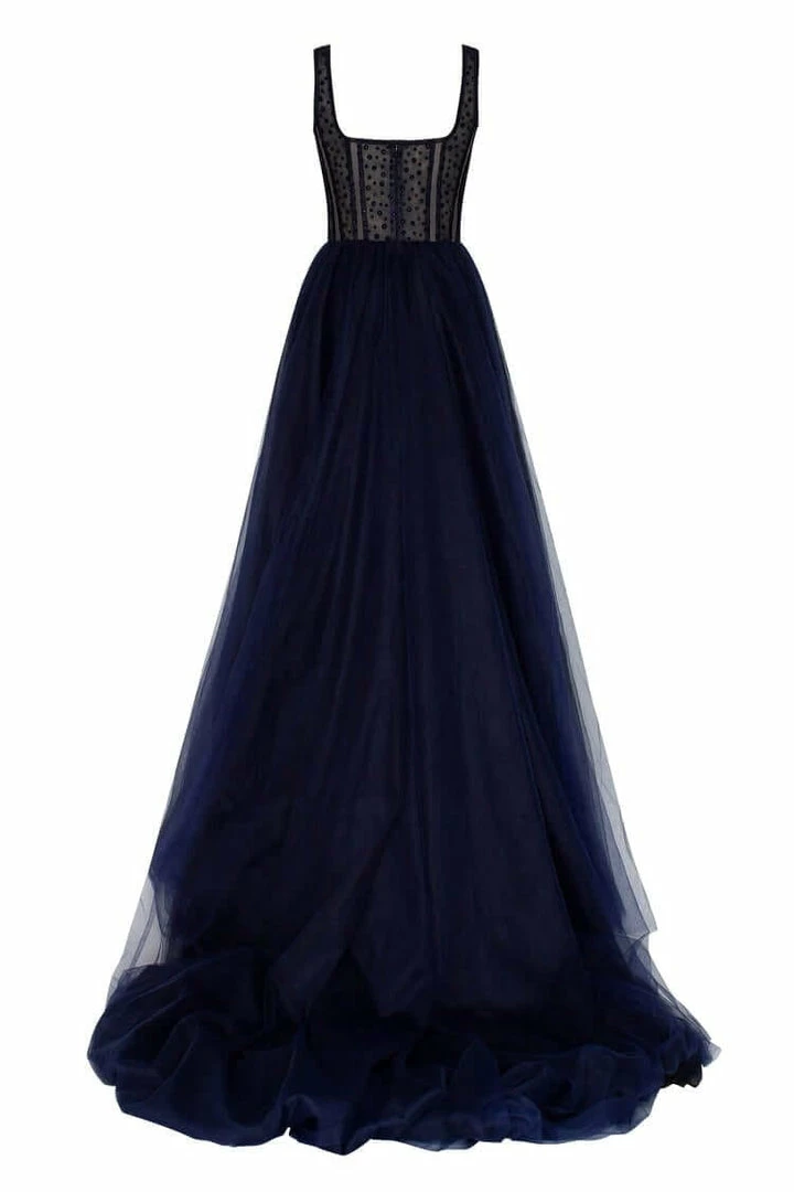 Milla Delicate Square-Neck Maxi Tulle Dress 8 Milla Delicate Square-Neck Maxi Tulle Dress