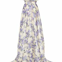 Milla COLLECTIONS Chic Off-the-shoulder Floral Maxi Dress 30 Milla COLLECTIONS Chic Off-the-shoulder Floral Maxi Dress