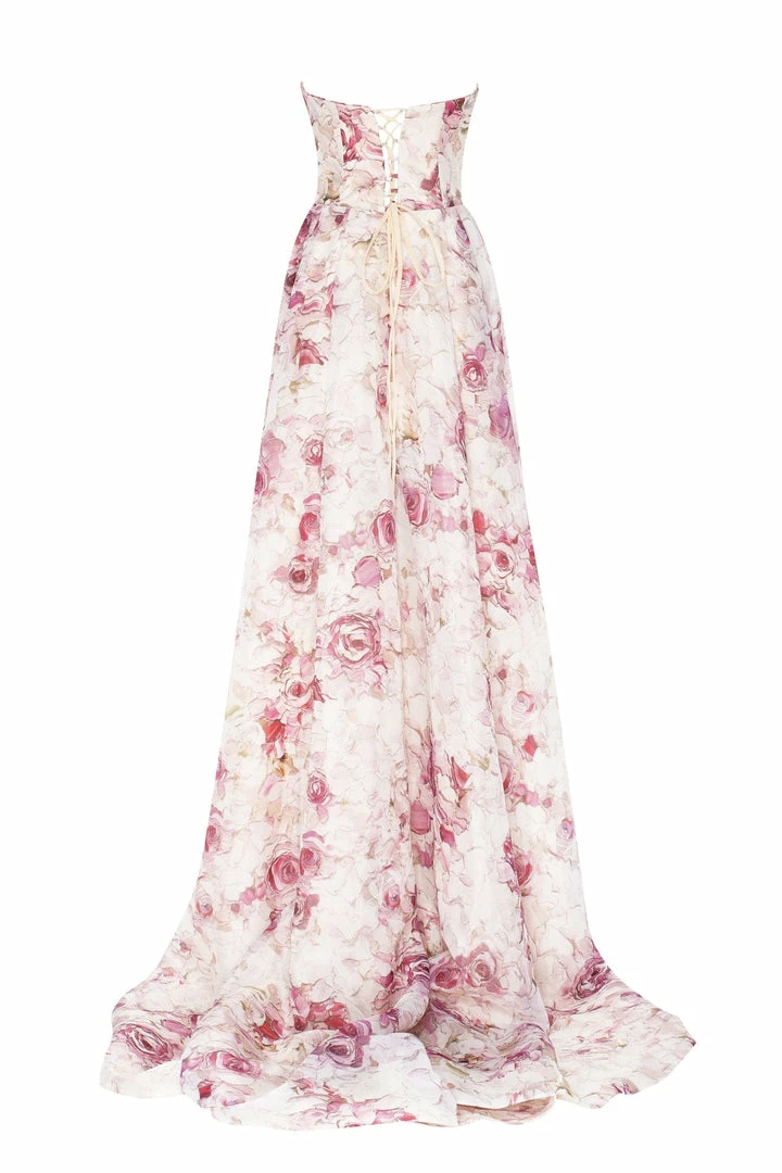 Milla Strapless Maxi Dress With Front Slit COLLECTIONS 15 Milla Strapless Maxi Dress With Front Slit COLLECTIONS