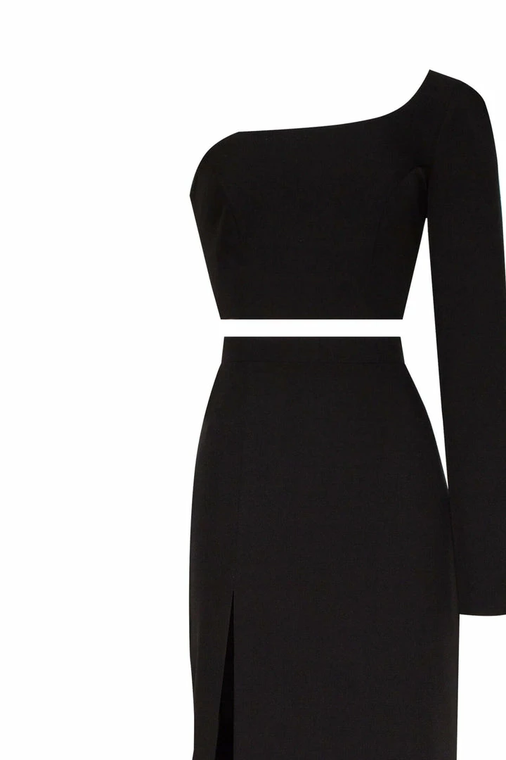 Milla Elegant Maxi One-sleeved Co-ord Set COLLECTIONS 19 Milla Elegant Maxi One-sleeved Co-ord Set COLLECTIONS