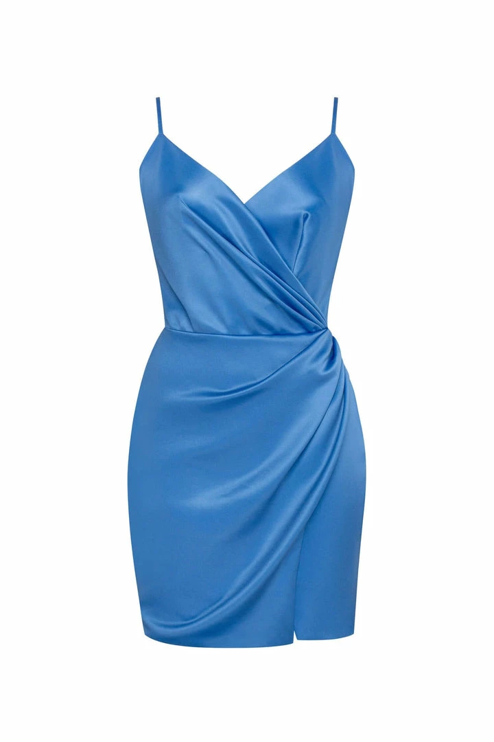 Milla Classy Wrapped Mini Dress In Silk 4 Milla Classy Wrapped Mini Dress In Silk