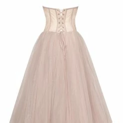 Milla Strapless Midi Tulle Dress