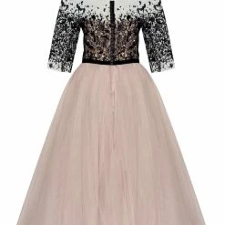 Milla Strapless Midi Tulle Dress