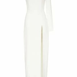 Milla Long-sleeved Dress With Sharp Shoulder Cut