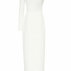 Milla Long-sleeved Dress With Sharp Shoulder Cut