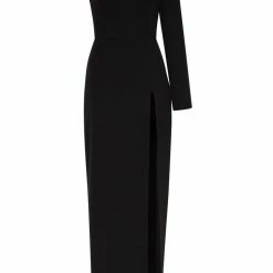 Milla Long-sleeved Dress With Sharp Shoulder Cut